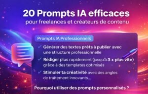 20 Prompts IA efficaces pour freelances et créateurs de contenu