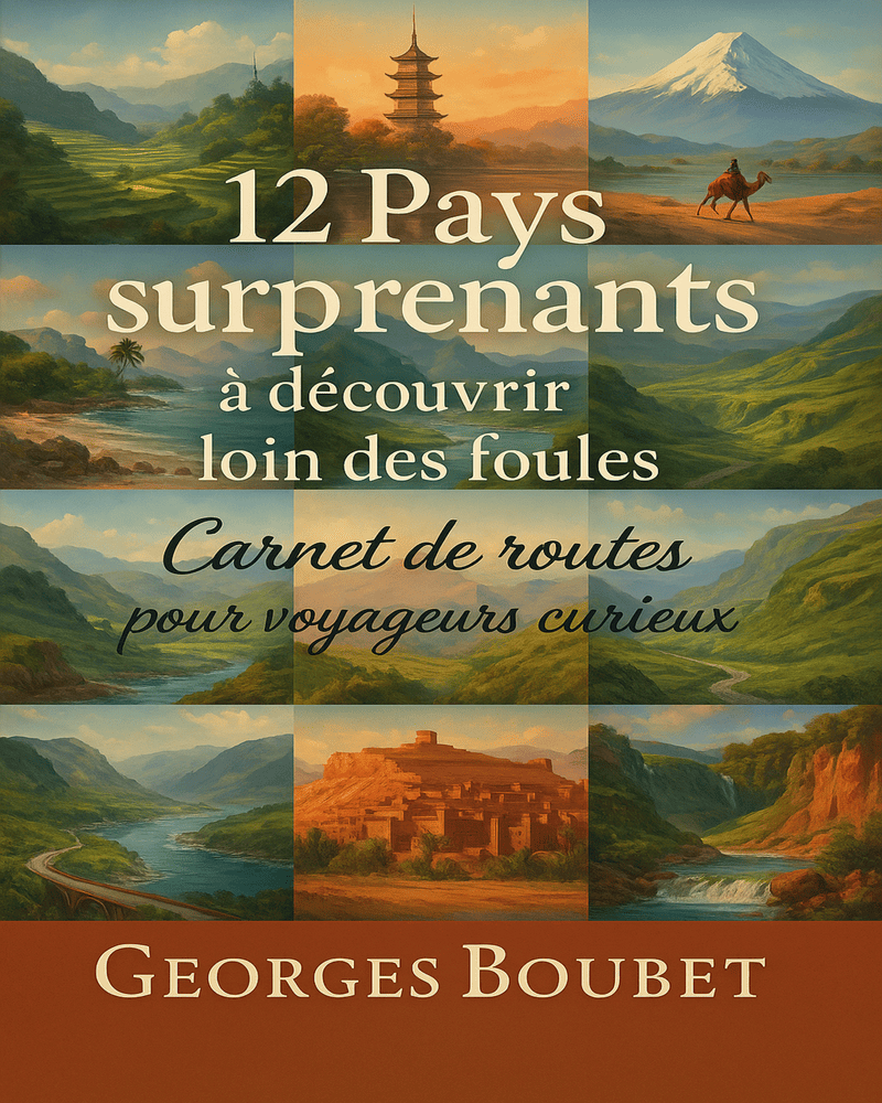 couverture-ebook-voyage.jpg" alt="Couverture de l’ebook Carnet de routes pour voyageurs curieux – voyage hors des sentiers battus dans 12 pays méconnus"
