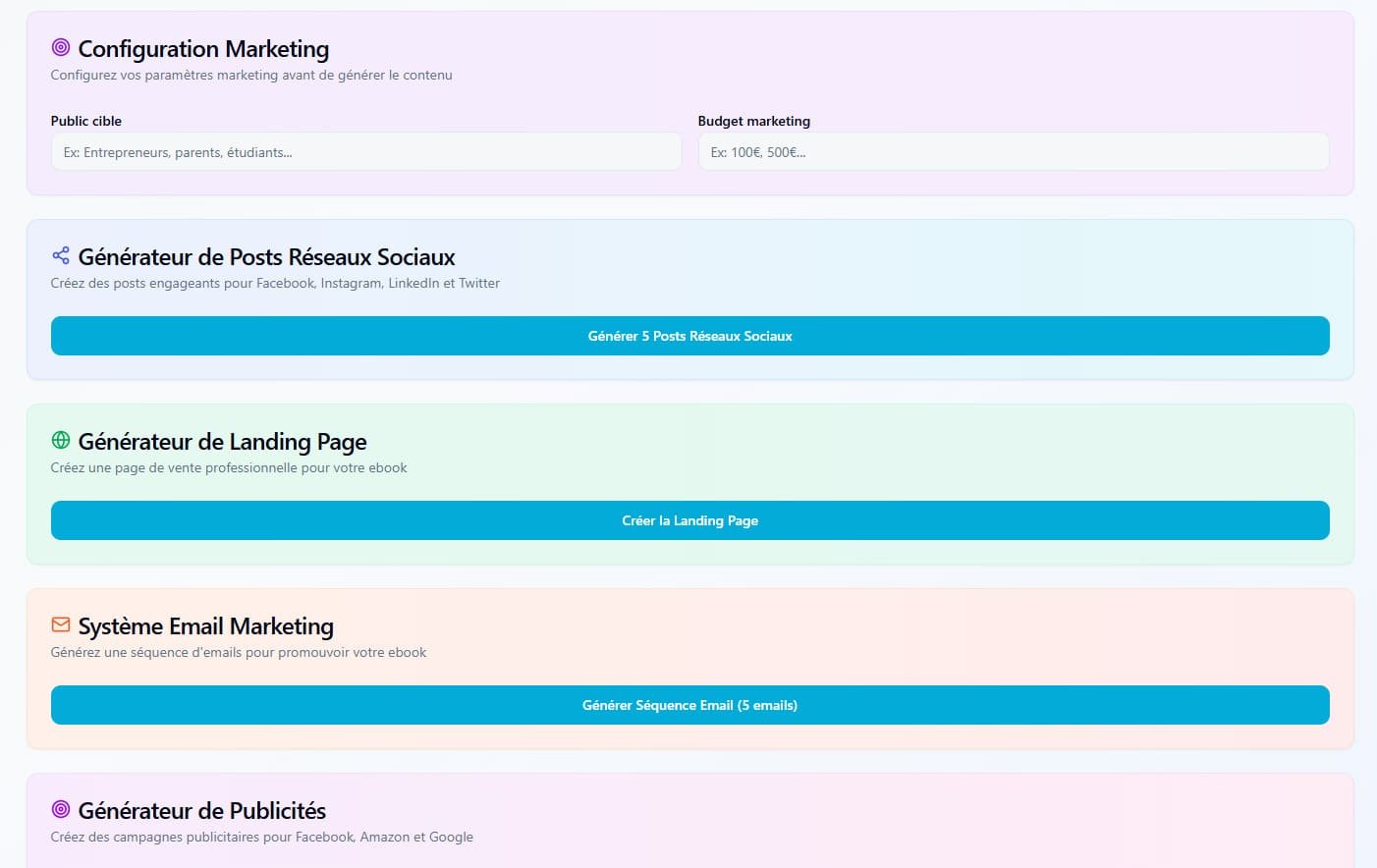 Dashboard ventes et avis